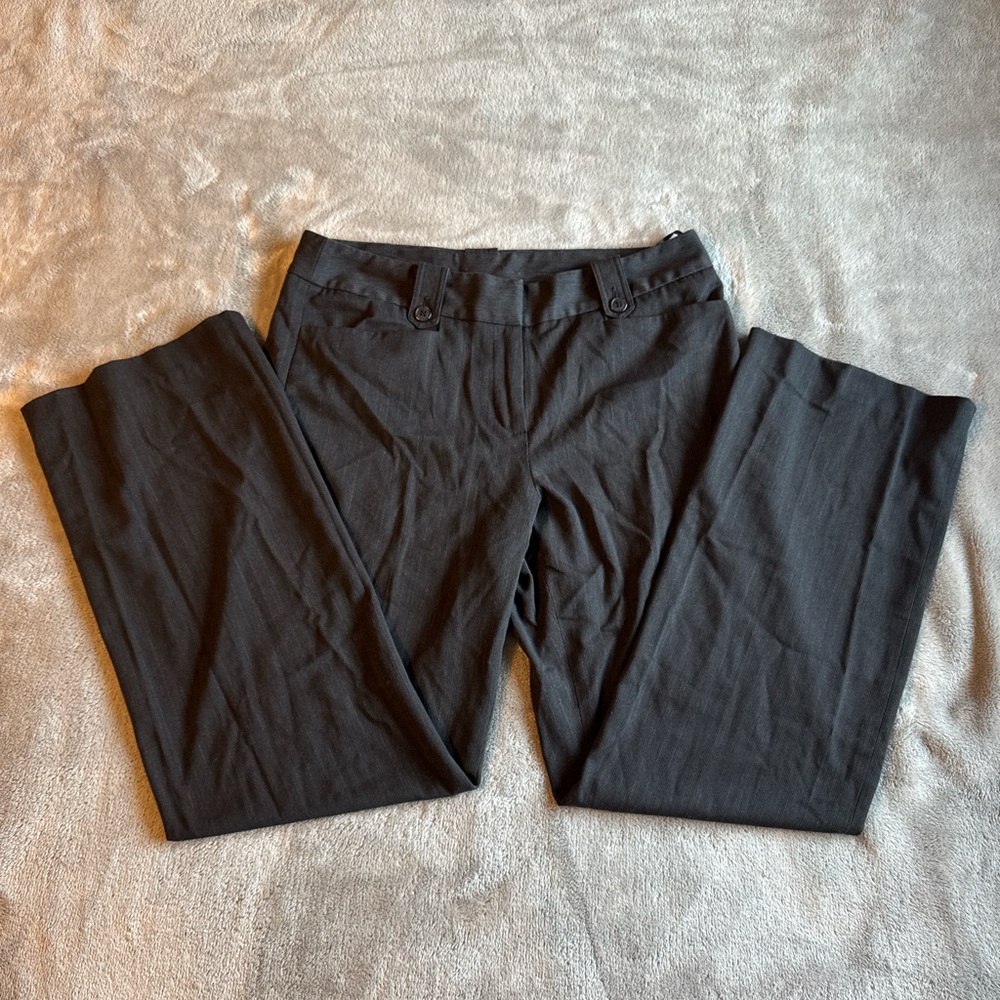 Women’s Grey Pinstripe Dress Pants